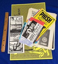 LOT-(28) vintage 90s CONCERT HANDBILLS/FLYERS RHCP/Phish/Primus/Ministry/Zombie picture