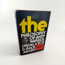 SIGNED/The Philosophy of Andy Warhol /HCDJ 1st Edition. 1st Printing picture