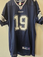  Dallas Cowboys Miles Austin #19 Jersey - Navy Blue Size 48 Vintage Reebok picture