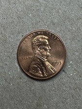 1993 Lincoln Penny Close Am No Mint Mark In Circulated Condition picture