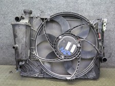 03-08 BMW E85 Z4 3.0L N52 MT RADIATOR CONDENSER FAN MOTOR EXPANSION TANK SET OEM picture
