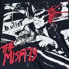 RARE The Misfits Band Tee Sleeveless Graphic JFK Assasination Bullet Size M picture