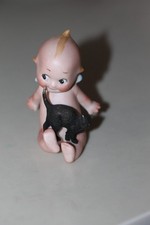 Antique Bisque Kewpie Doll Halloween Black Cat  Hard To Find picture