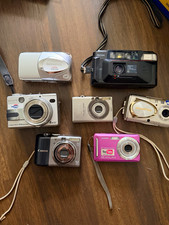 Vintage digital camera lot, canon, Casio, Sony etc, untested. picture