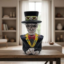 Talavera Skeleton Statue | Day of the Dead Catrin picture