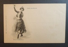 Antique c.1901–1905 Spain Baile Flamenco Dancer Postcard Romo y Fussel, Madrid picture