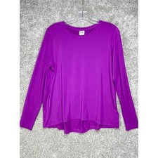 Athleta With Ease Long Sleeve Top Womens S Purple Oversized Relaxed Fit Yoga Gym picture