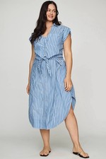 Pilcro Sleeveless Wrap Shirtdress NWT MSRP $188 PETITE SIZE SP picture