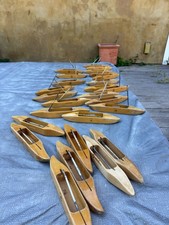 Leclerc Wooden Boat Weaving Shuttles w/ Bobbins picture