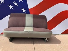 Custom 55 Bench Seat with Matching Arm Rests for 55 Ford F-100 Pickup Truck picture