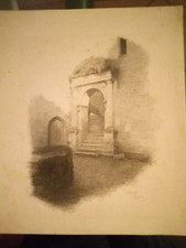 Gideon Matthews Fidler Original drawing 1893 Signed picture