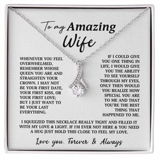 To My Amazing Wife Alluring Beauty Necklace picture
