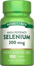 Selenio 200 Mcg Para La Salud De La Tiroides, La Prostata Y El Corazon NEW YS picture