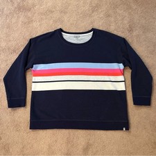 T by Talbots Multicolor Striped Sweatshirt picture