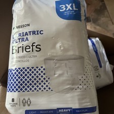 McKesson Ultra Plus Bariatric Adult Brief, Tab Closure 3X-Large, Bag of 8 picture