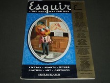 1940 JAN ESQUIRE MAGAZINE - GEORGE PETTY ILLUSTRATION - COVER AND ADS - ST 5057 picture