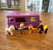 Vintage Polly Pocket 1994 Stable on the Go Van 100% Complete Bluebird picture