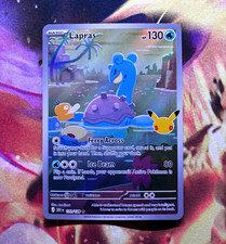 Pokemon Lapras 131/128 30th Celebration Illustration Rare Holo English 2026 picture