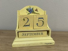Vtg Hallmark Marjolein Bastin Perpetual Block Calendar Natures Sketchbook Bee 🐝 picture
