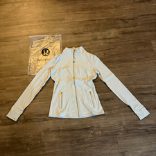 lululemon Define Jacket *Nulu Full Zip Zipped Pockets Stretch White Women’s 6 picture
