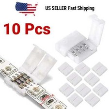 10-Pcs 4-Pin RGB 10mm led Strip connectors Extension for 5050 LED Strips picture