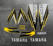 98' 1998 Yamaha Banshee Yellow/Grey/Black Decals Stickers Quad Graphics 11pc kit picture