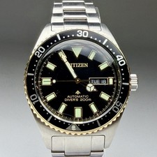 Citizen Promaster Automatic Diver Men’s 41mm Watch Stainless Day Date NY0125-83E picture