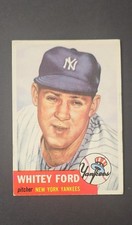 1953 Topps #207 Whitey Ford Yankees HOF Vintage Baseball Card picture