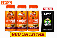 3X Metamucil Multi-Health Psyllium Fiber Supplement, 200. Total 600 Ct. 08/27 picture