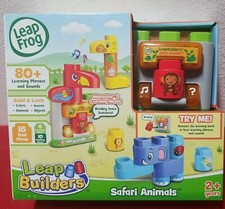 LeapFrog LeapBuilders Safari Animals 80 Learning Phrases Sounds game toy 2 Years picture