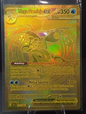 Mega Greninja ex 122/86 Secret Gold Card Hyper Rare Pokemon Chaos Rising - NM. picture