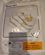 Vogart Crafts Napkins for Embroidery Dandelion Stamped 8529A (D) picture