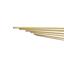 Pack of 6 Brass Tube 1mm 1.2mm 1.4mm 1.6mm 1.8mm 2mm x 0.2mm 300 mm Metal Tubing picture