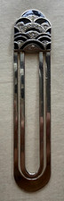 Vintage Crown Trifari Art Deco Silver Tone Page Clip Bookmark picture
