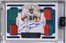 2022 Panini One Jason Taylor Quad Patch Auto #67 Blue /25 picture