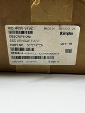 Simplex 4098-9792 SSD Smoke Detector Base New Sealed Bag picture