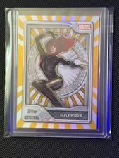 2026 TOPPS MINT MARVEL BLACK WIDOW SILVER BASE GOLD FOIL /50 picture