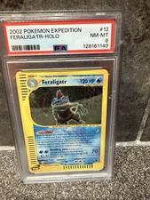 Feraligatr 12/165 2002 Expedition Base Set Holo Rare PSA 8 Graded picture