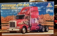 ITALERI PETERBUILT 377 A/E AMERICAN TRUCK # 740 NEW IN SEALED BOX  1/24 picture
