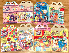 Vintage 1994 McDonald's Happy Birthday Happy Meal Boxes Complete Set Of 4 NEW picture