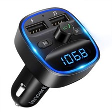 Lencent Fm Transmitter, Bluetooth Fm Transmitter Wireless Radio Adapte picture
