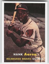 Topps #20 Hank Aaron Baseball Braves picture
