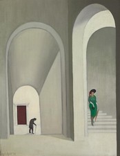 George Ault : The Stairway : 1921 : Archival Quality Art Print 13x19 picture