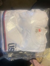 VTG 2012 London Olympics Team USA Hanes White Long Sleeve Shirt Men's 2XL XXL picture