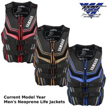 Yamaha Men's Neoprene 2-Buckle PFD Life Jacket Vest Red, Blue, Gold MAR-25VNE picture