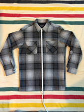 Pendleton Original Board Shirt Wool Flannel Black Shadow Plaid picture