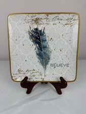 Certified International Indigold Blue Feather 