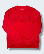 GUESS Los Angeles Red Logo Embroidered Crewneck Sweatshirt | Size XL | BNWT picture