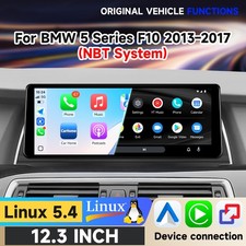 12.3'' Wireless CarPlay Touch Screen For BMW 5 Series F10 F11 F18 NBT 2013-2017 picture