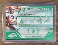 2008 Playoff Absolute Memorabilia Roger Staubach Tools of the Trade Green #/25 picture